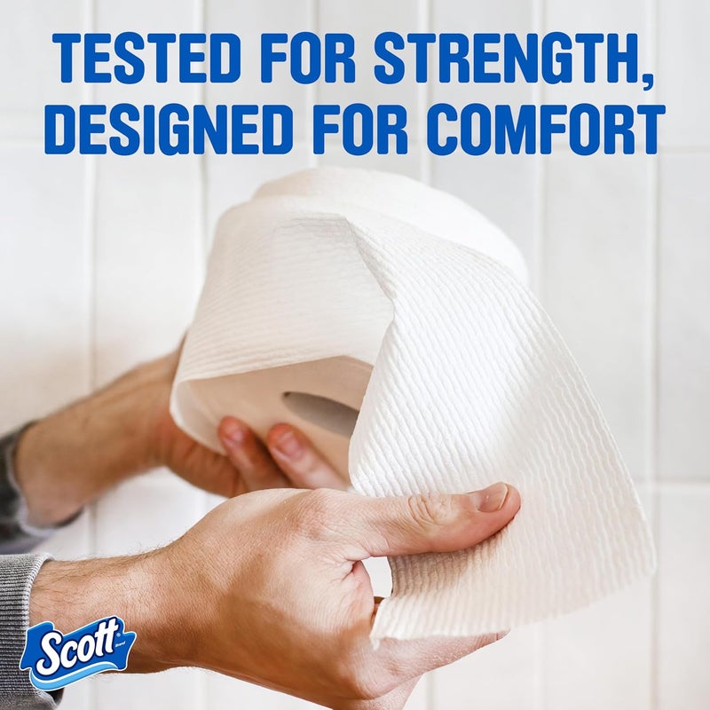 Scott ComfortPlus Toilet Paper, 12 Double Rolls, 231 Sheets per Roll, Septic-Safe, 1-Ply Toilet Tissue - Image 5